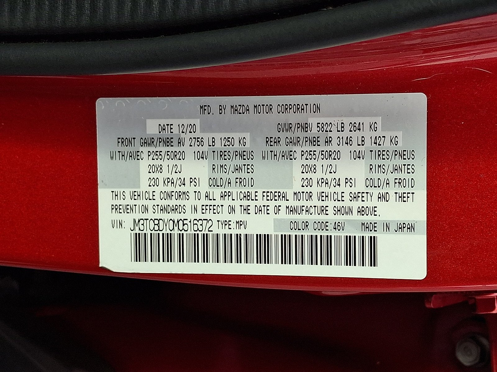 Certified 2021 MAZDA CX-9 Grand Touring AWD/4WD image 29