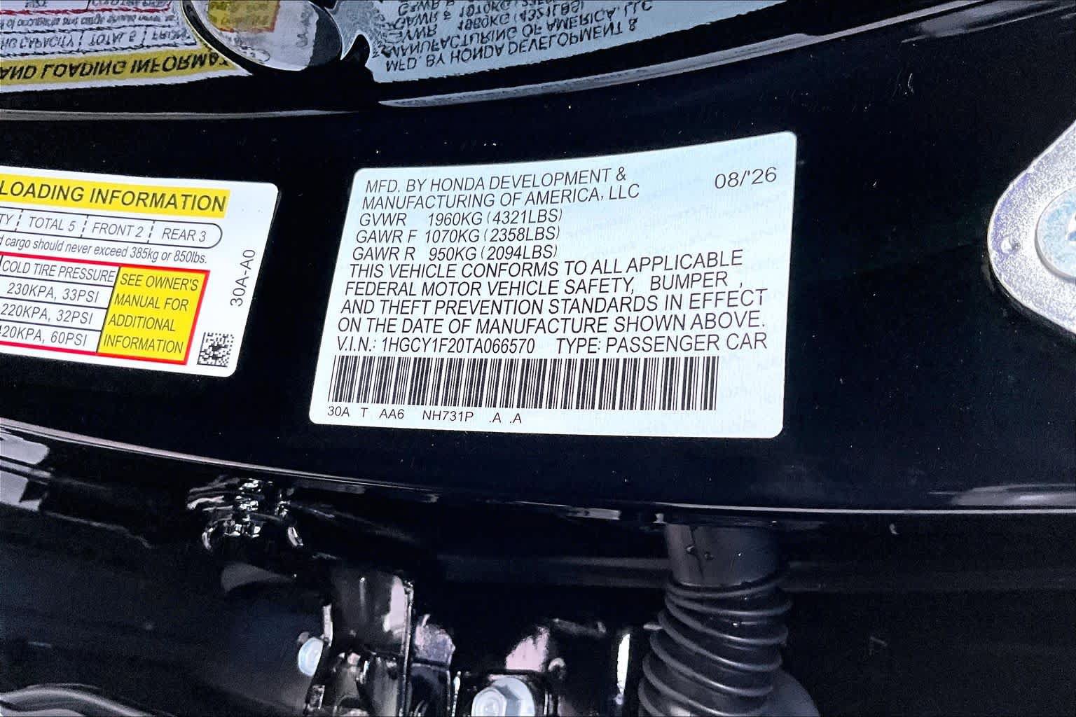 New 2026 Honda Accord LX image 22