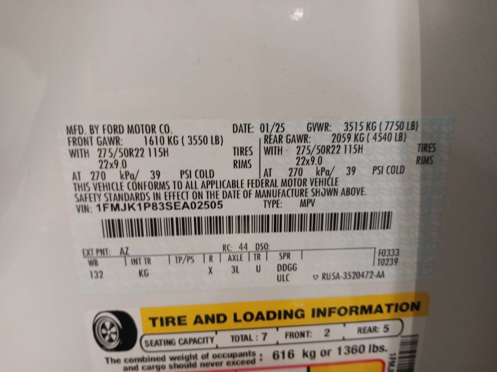 Certified 2025 Ford Expedition Max King Ranch AWD/4WD image 3