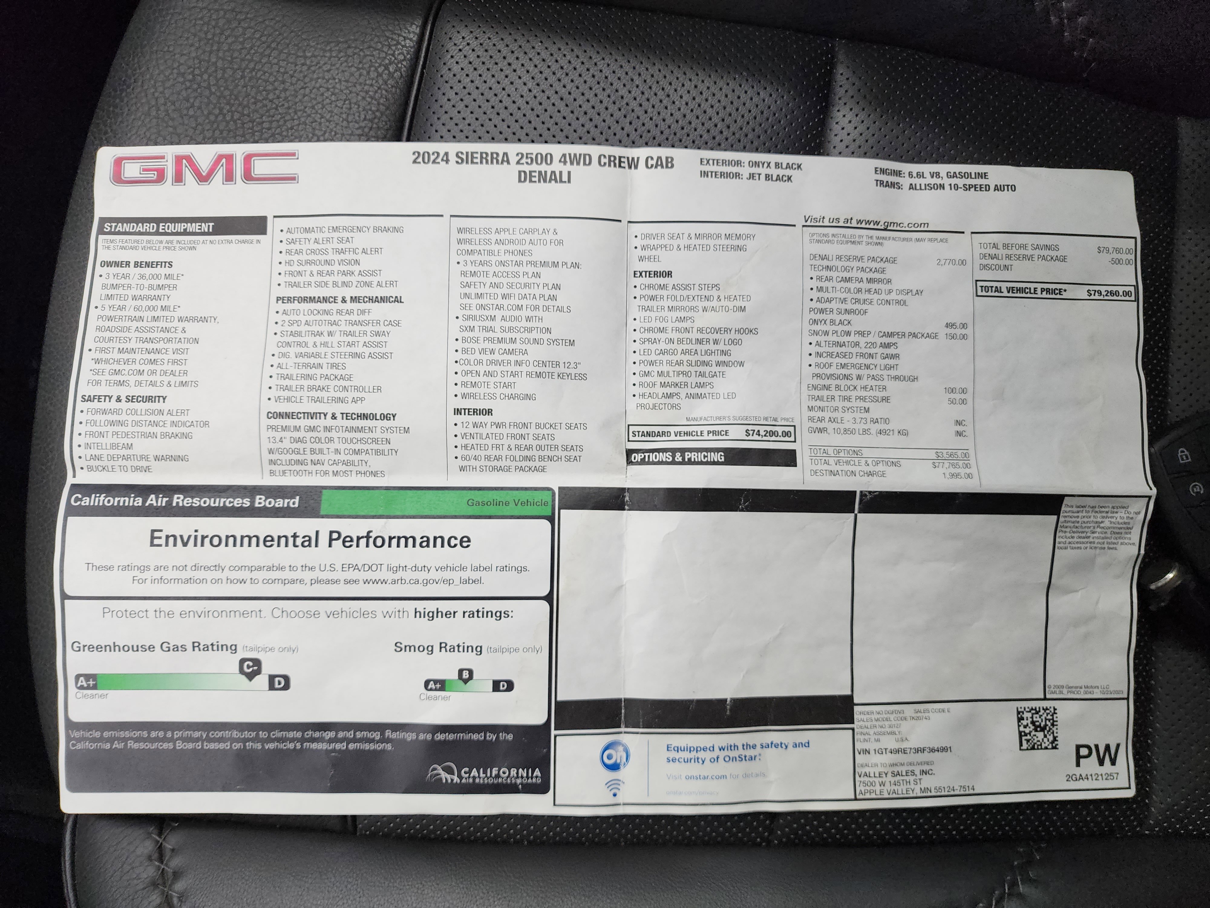 Used 2024 GMC Sierra 2500 Denali w/ Denali Reserve Package image 54