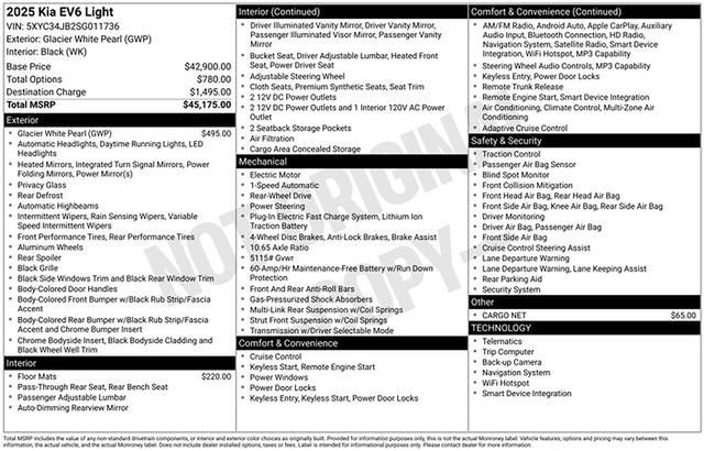 New 2025 Kia EV6 Light image 7