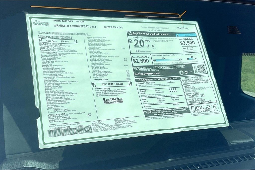 New 2025 Jeep Wrangler Sport S image 14