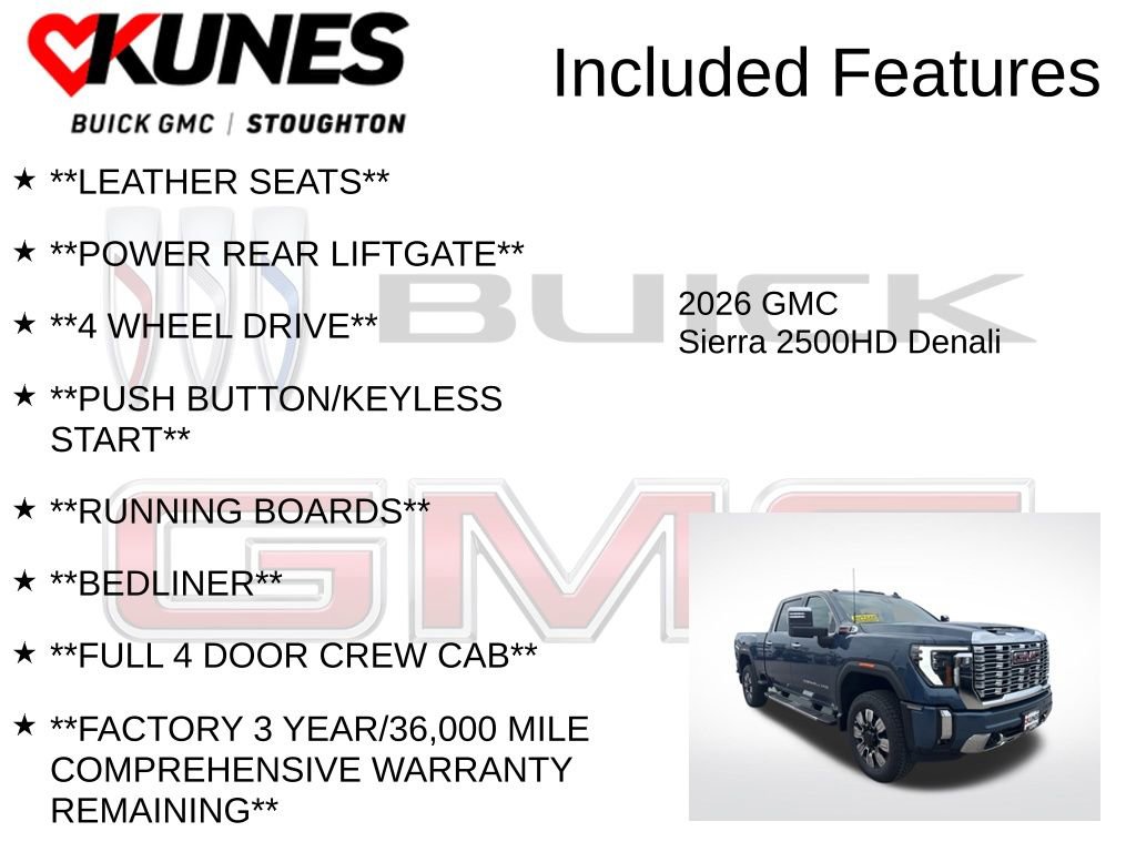 New 2026 GMC Sierra 2500 Denali w/ Technology Package image 3