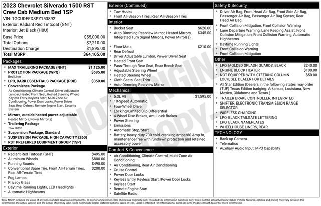 Used 2023 Chevrolet Silverado 1500 RST w/ Max Trailering Package image 34