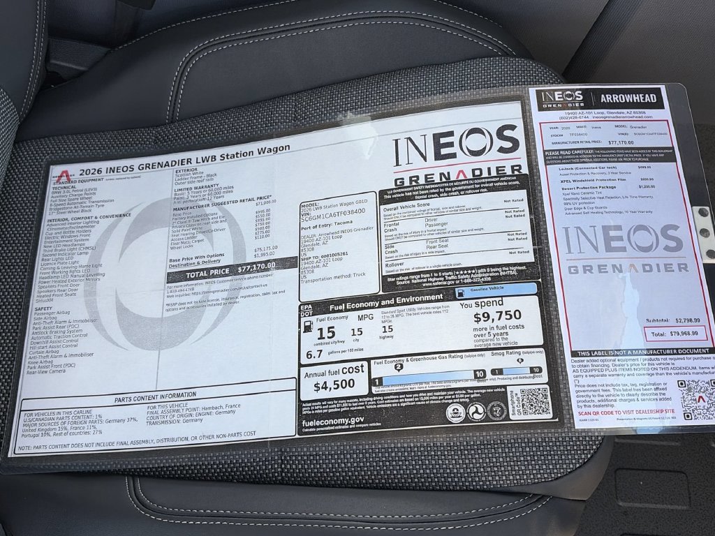 New 2026 INEOS Grenadier Station Wagon AWD/4WD image 25