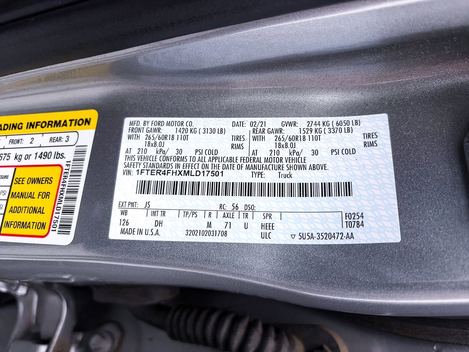 Used 2021 Ford Ranger Lariat w/ Trailer Tow Package AWD/4WD image 39