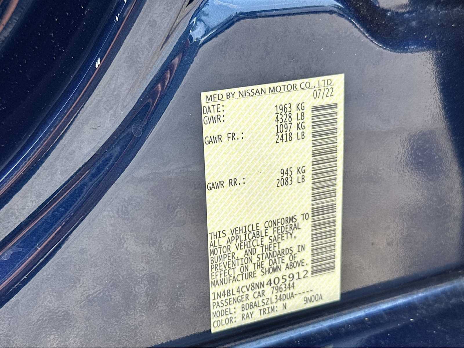 Used 2022 Nissan Altima 2.5 SR FWD image 38