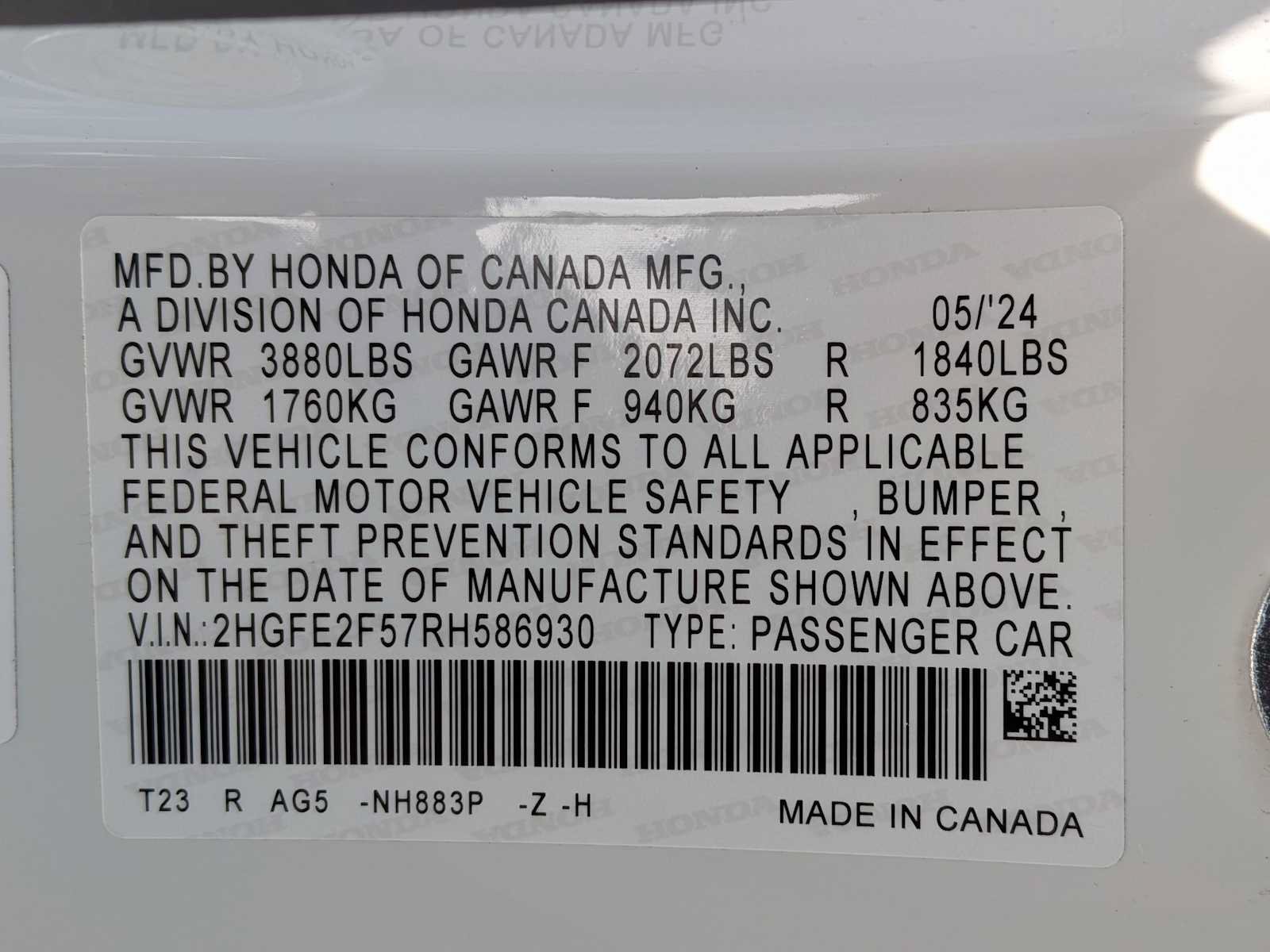 Used 2024 Honda Civic Sport image 33