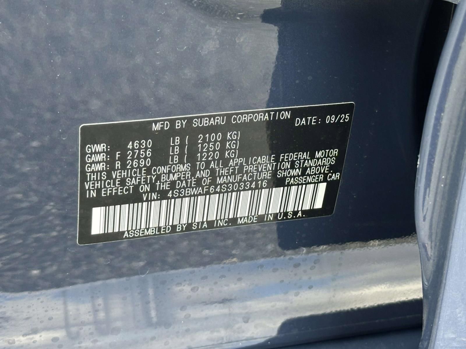 New 2025 Subaru Legacy Premium image 15