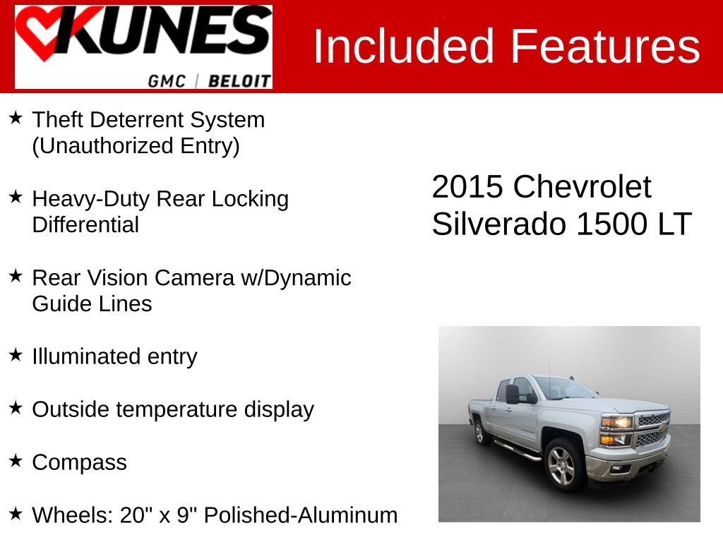 Used 2015 Chevrolet Silverado 1500 LT w/ LT Convenience Package image 3