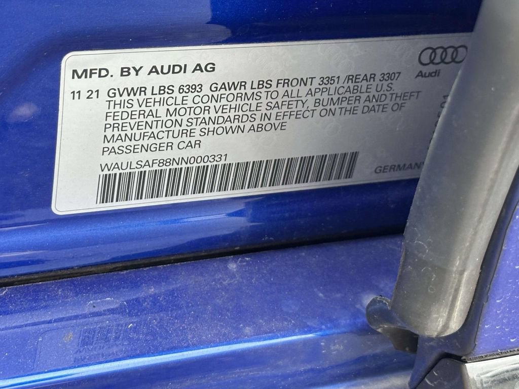 Used 2022 Audi S8 w/ S8 Comfort Plus Package AWD/4WD image 20