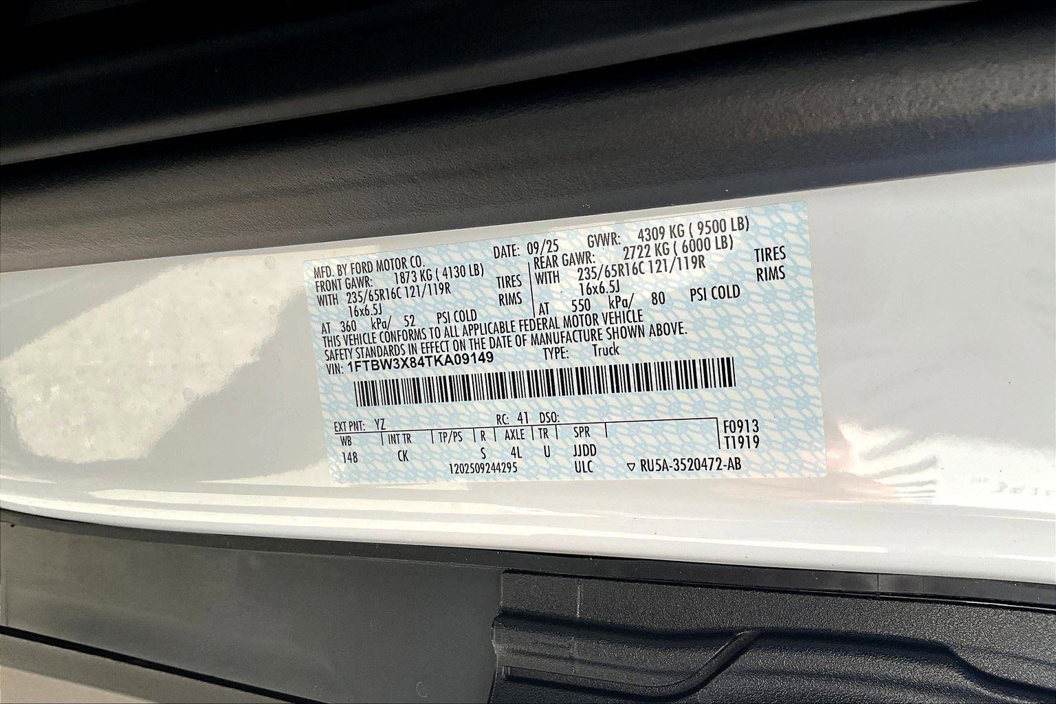 New 2026 Ford Transit 350 148 High Roof Extended w/ Load Area Protection Package image 16