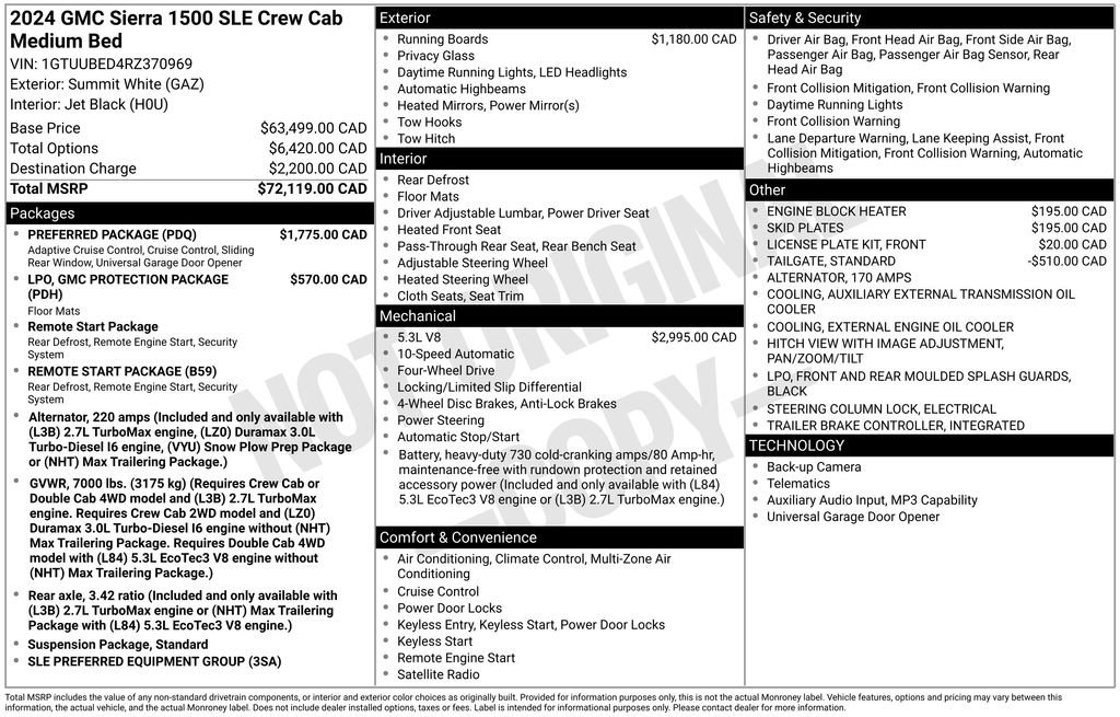Used 2024 GMC Sierra 1500 SLE w/ Preferred Package AWD/4WD image 27