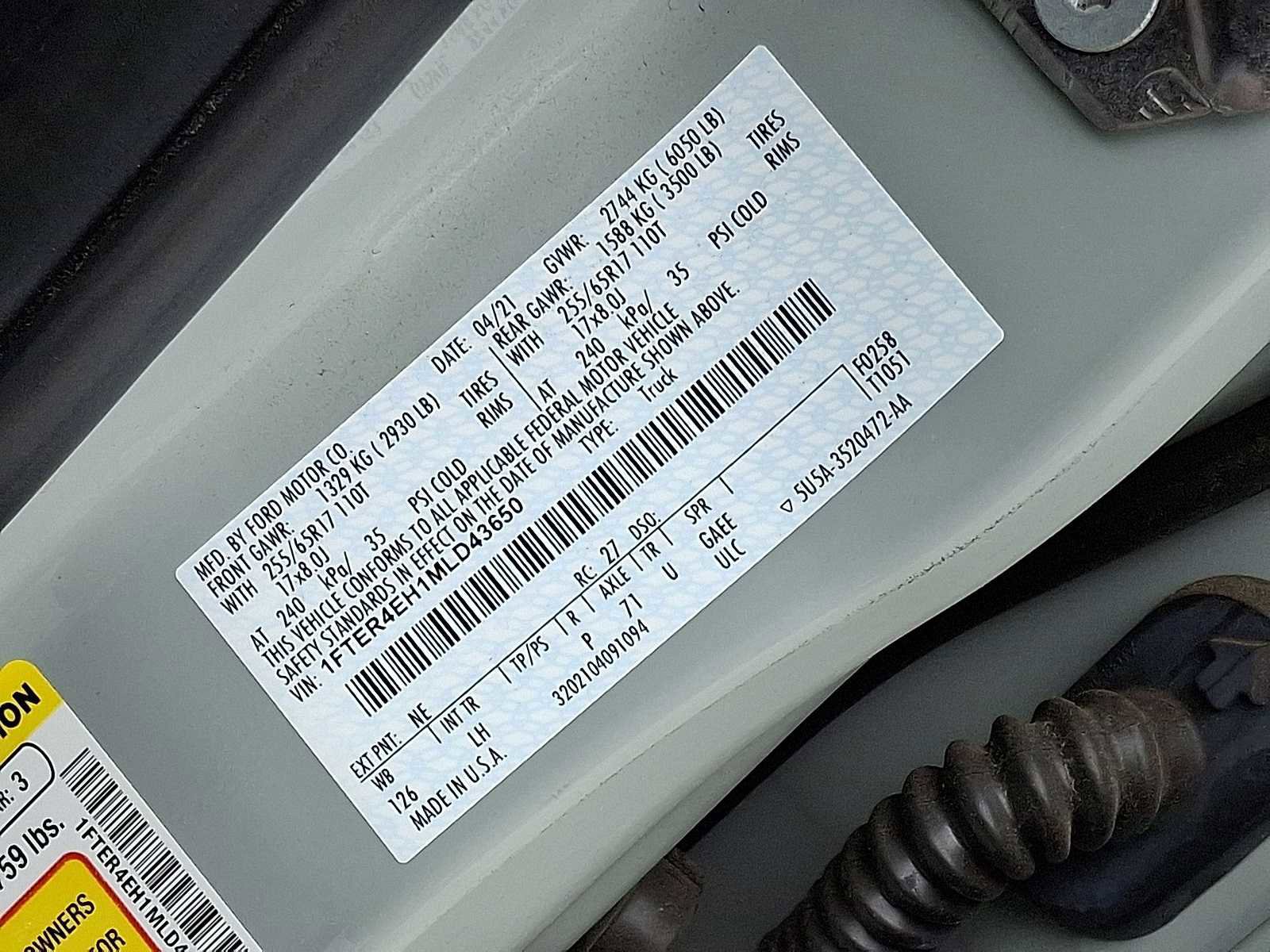 Used 2021 Ford Ranger XLT w/ Equipment Group 301A Mid image 32