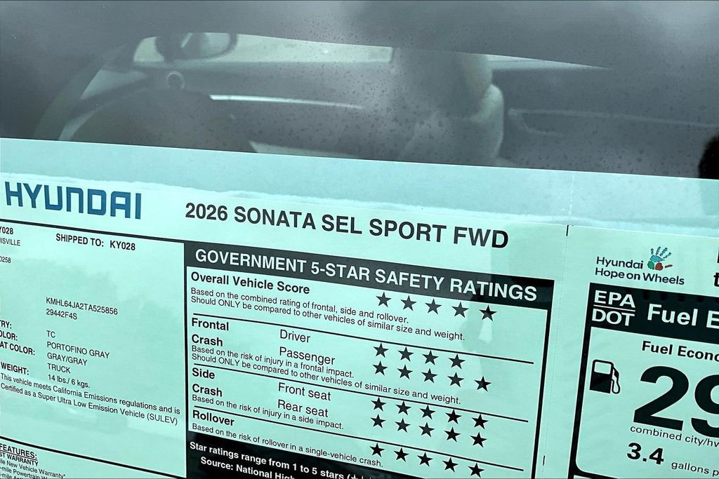 New 2026 Hyundai Sonata SEL image 14