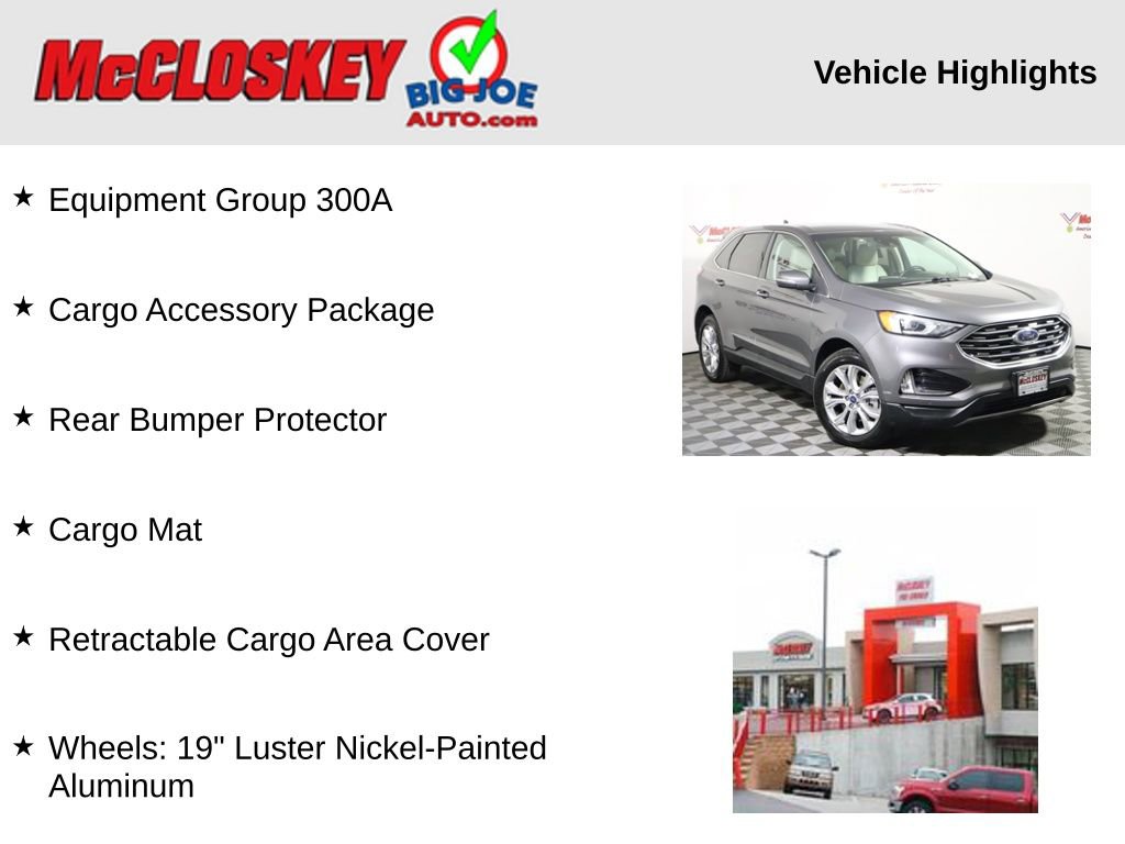 Used 2021 Ford Edge Titanium w/ Cargo Accessory Package image 2