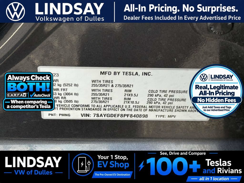 Used 2023 Tesla Model Y Performance AWD/4WD image 28