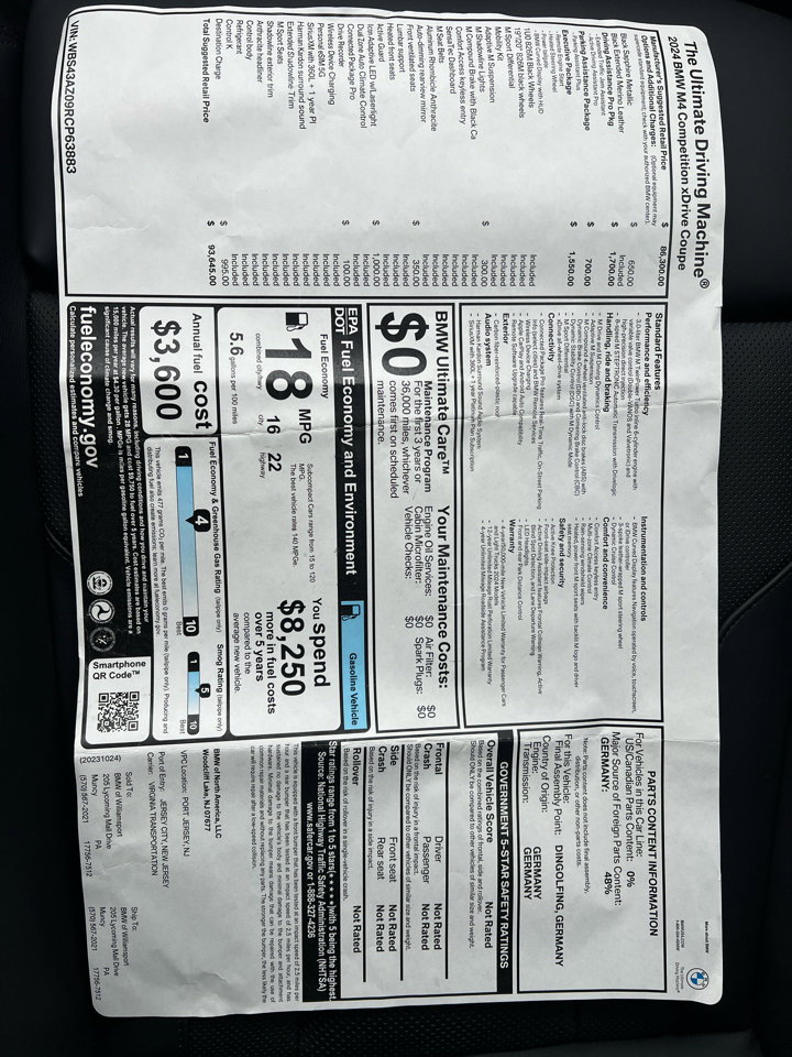 Used 2024 BMW M4 xDrive Competition image 17