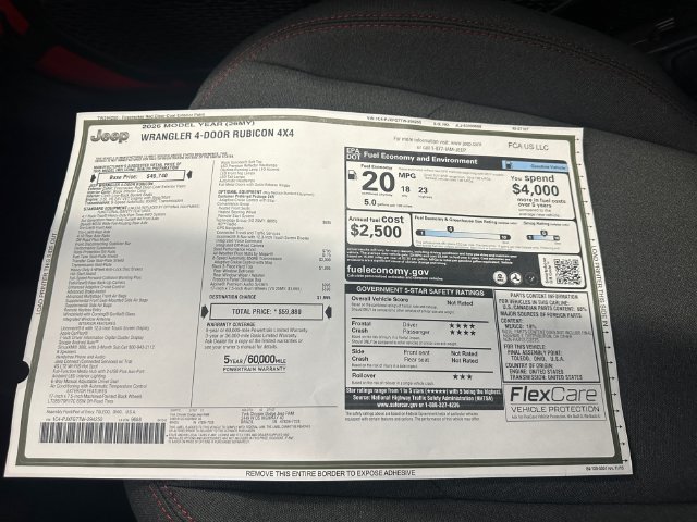 New 2026 Jeep Wrangler Unlimited Rubicon AWD/4WD image 35