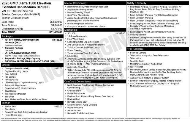 Used 2026 GMC Sierra 1500 Elevation AWD/4WD image 5