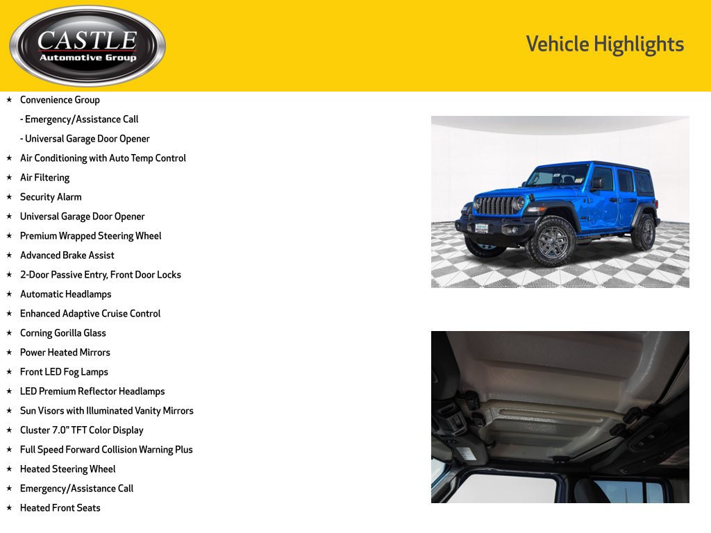 New 2026 Jeep Wrangler Unlimited Sport AWD/4WD image 6