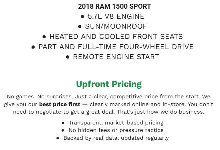 Used 2018 RAM 1500 Sport AWD/4WD image 2