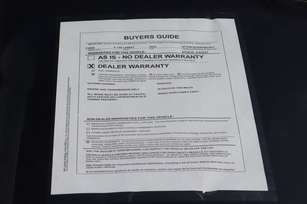 Used 2022 Ford F150 Lariat w/ Max Trailer Tow Package AWD/4WD image 61
