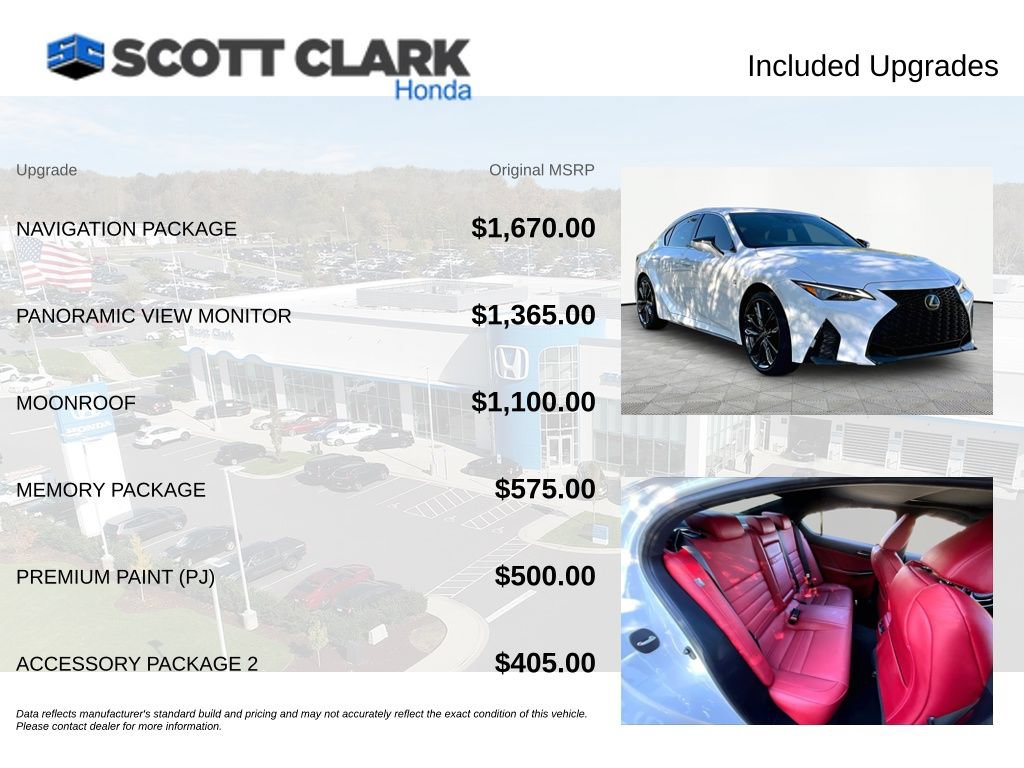 Used 2024 Lexus IS 350 F Sport w/ Navigation Package RWD image 8