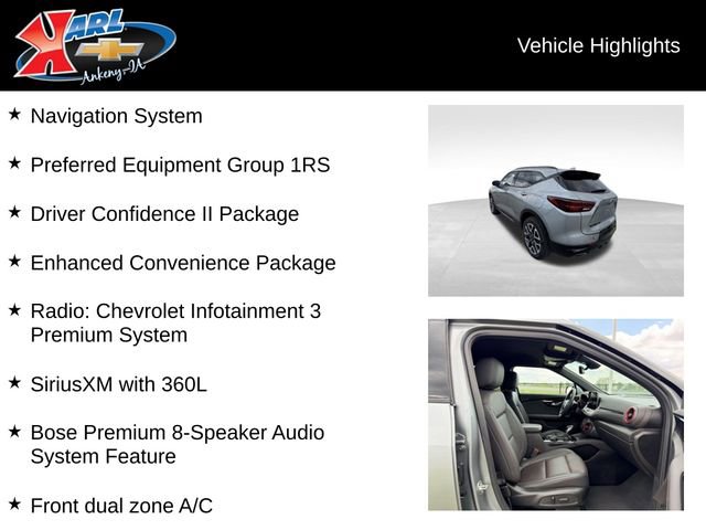 Certified 2025 Chevrolet Blazer RS w/ Driver Confidence II Package AWD/4WD video 2