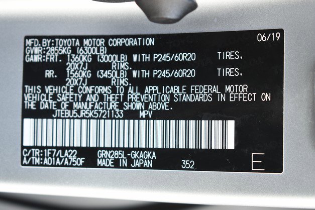 Certified 2019 Toyota 4Runner Limited AWD/4WD image 34