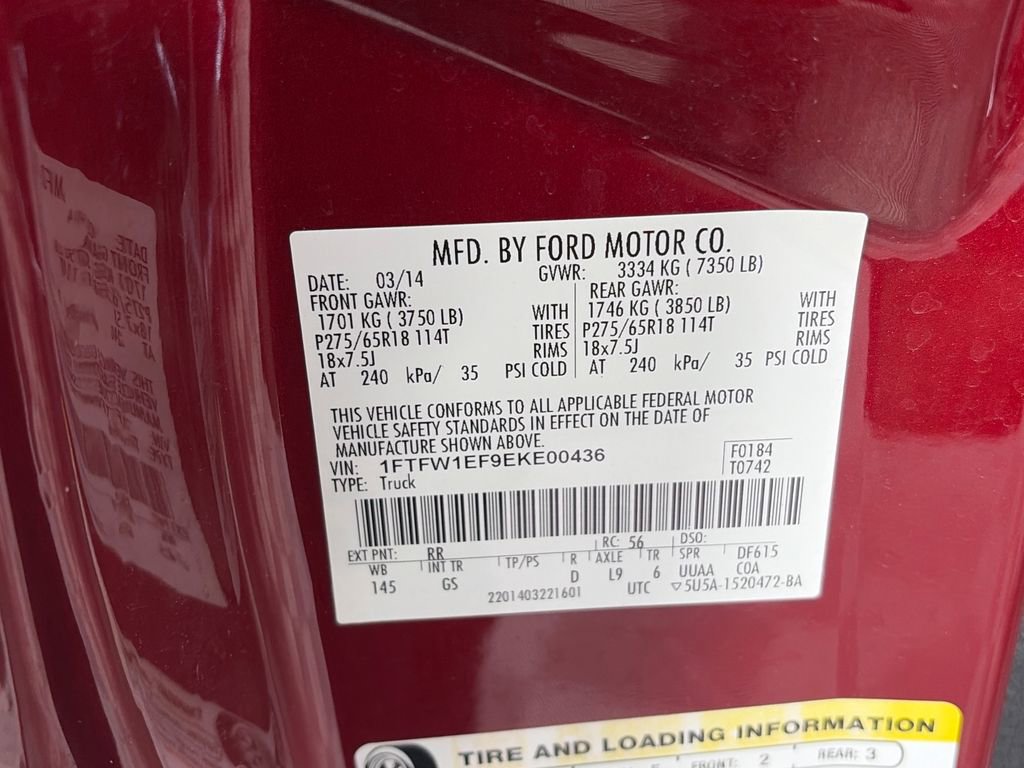 Used 2014 Ford F150 XLT w/ Equipment Group 302A Luxury AWD/4WD image 9