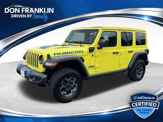 Used 2023 Jeep Wrangler Unlimited Rubicon 4xe w/ Cold Weather Group AWD/4WD image 1