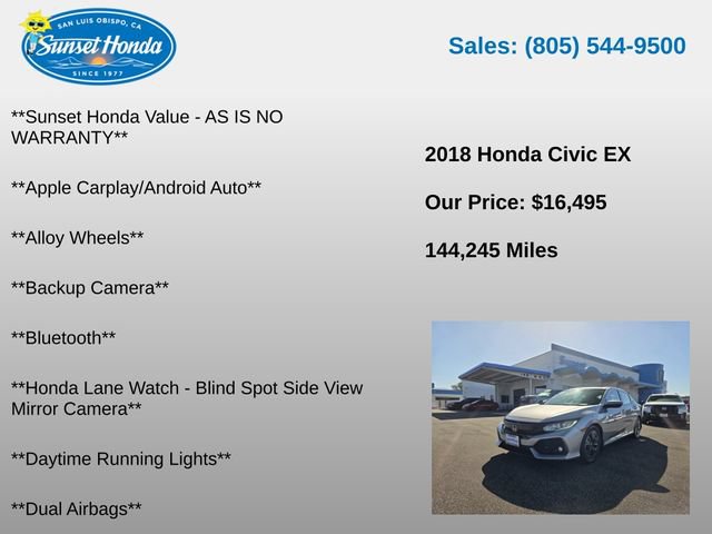 Used 2018 Honda Civic EX image 5
