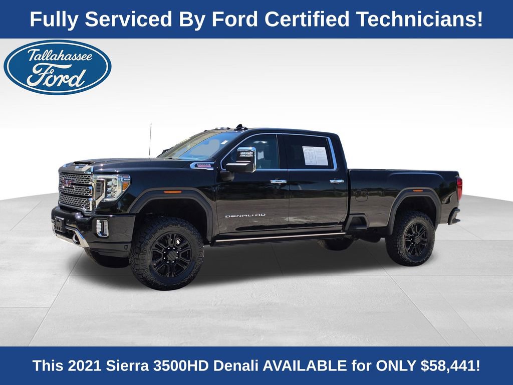 Used 2021 GMC Sierra 3500 Denali w/ Denali Black Diamond Edition AWD/4WD 360° Tour