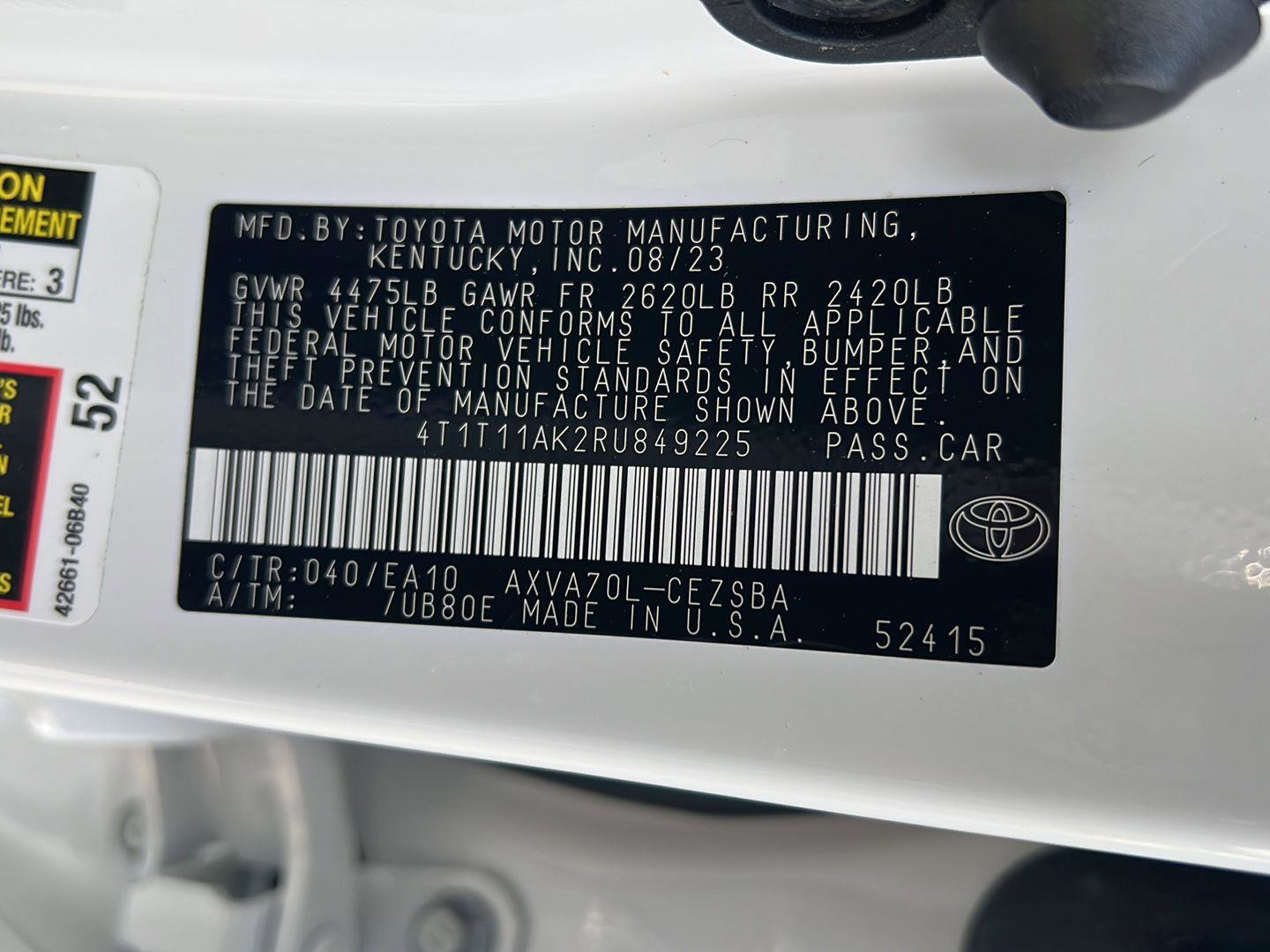 Certified 2024 Toyota Camry SE w/ Convenience Package image 40