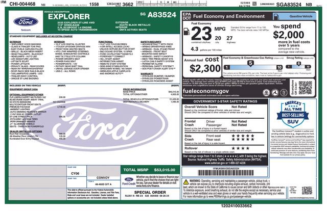 Used 2025 Ford Explorer ST-Line w/ Premium Package AWD/4WD image 38