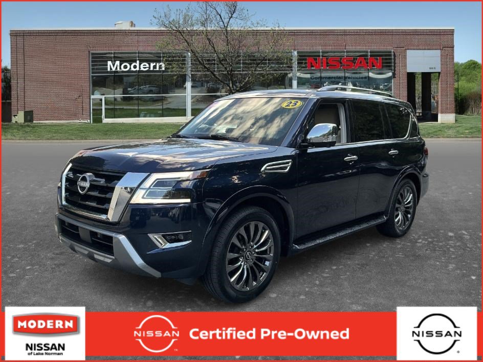 Certified 2023 Nissan Armada Platinum w/ Captain's Chairs Package RWD image 1