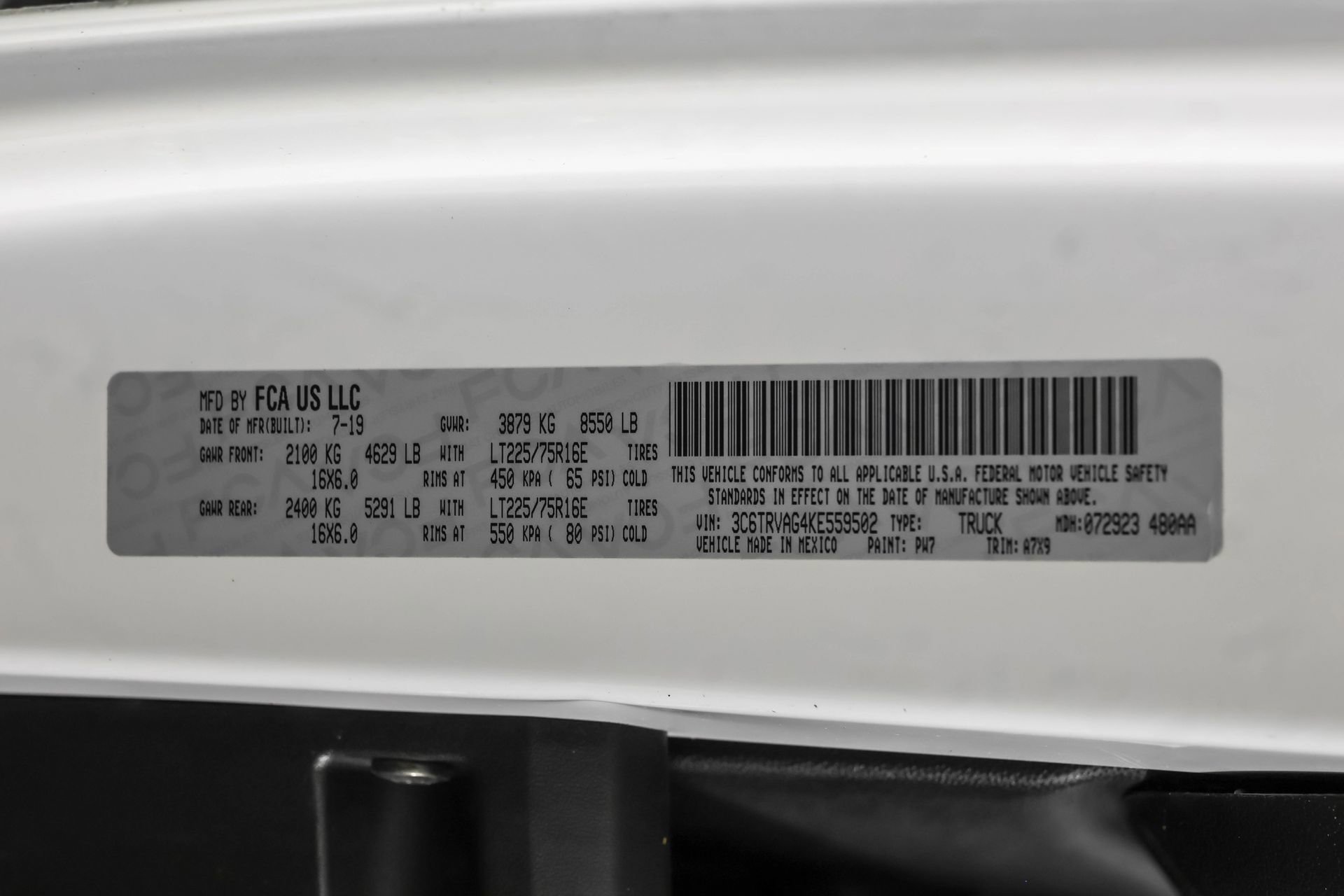 Used 2019 RAM ProMaster 1500 w/ Interior Convenience Group image 43