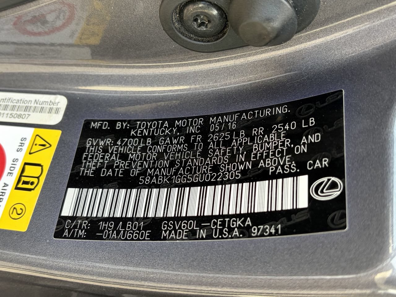 Used 2016 Lexus ES 350 w/ Luxury Package w/Wood Trim FWD image 32