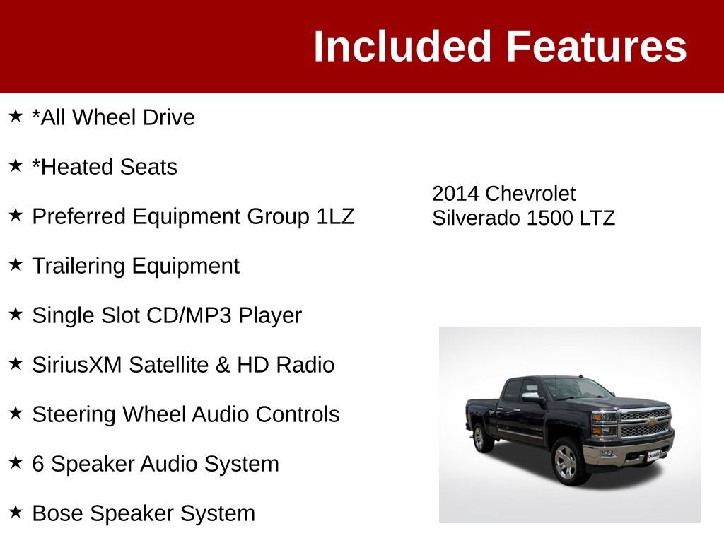 Used 2014 Chevrolet Silverado 1500 LTZ AWD/4WD image 3