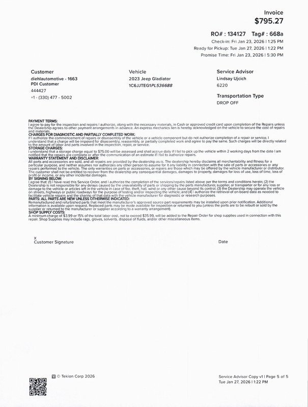 Used 2023 Jeep Gladiator Mojave w/ Cold Weather Group image 35