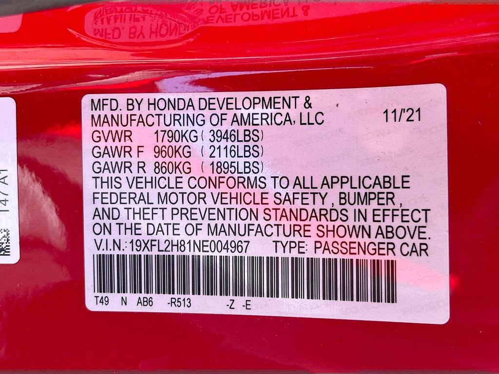 Used 2022 Honda Civic Sport image 29