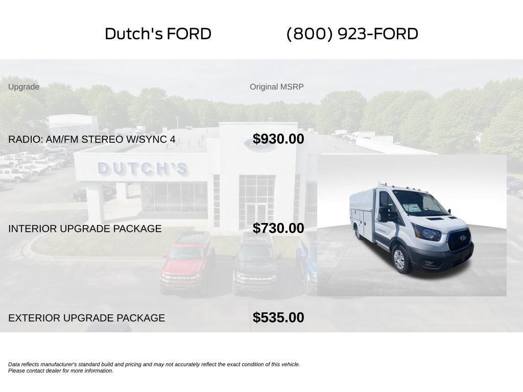 New 2024 Ford Transit 350 w/ Interior Upgrade Package RWD image 5