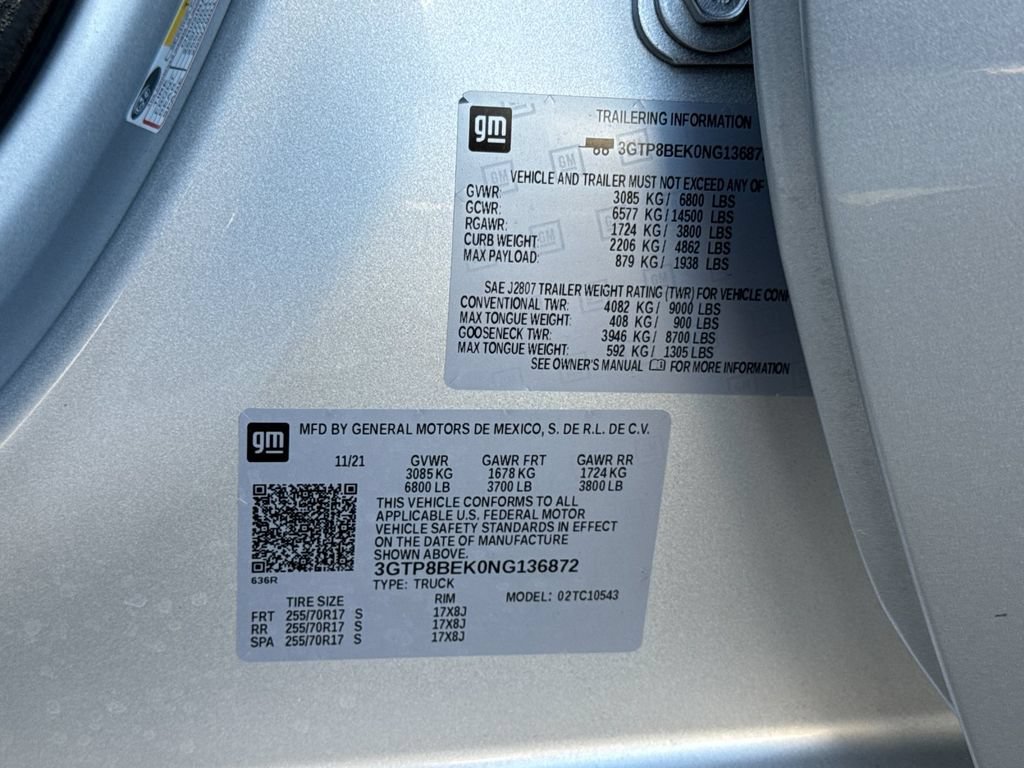 Used 2022 GMC Sierra 1500 SLE RWD image 32