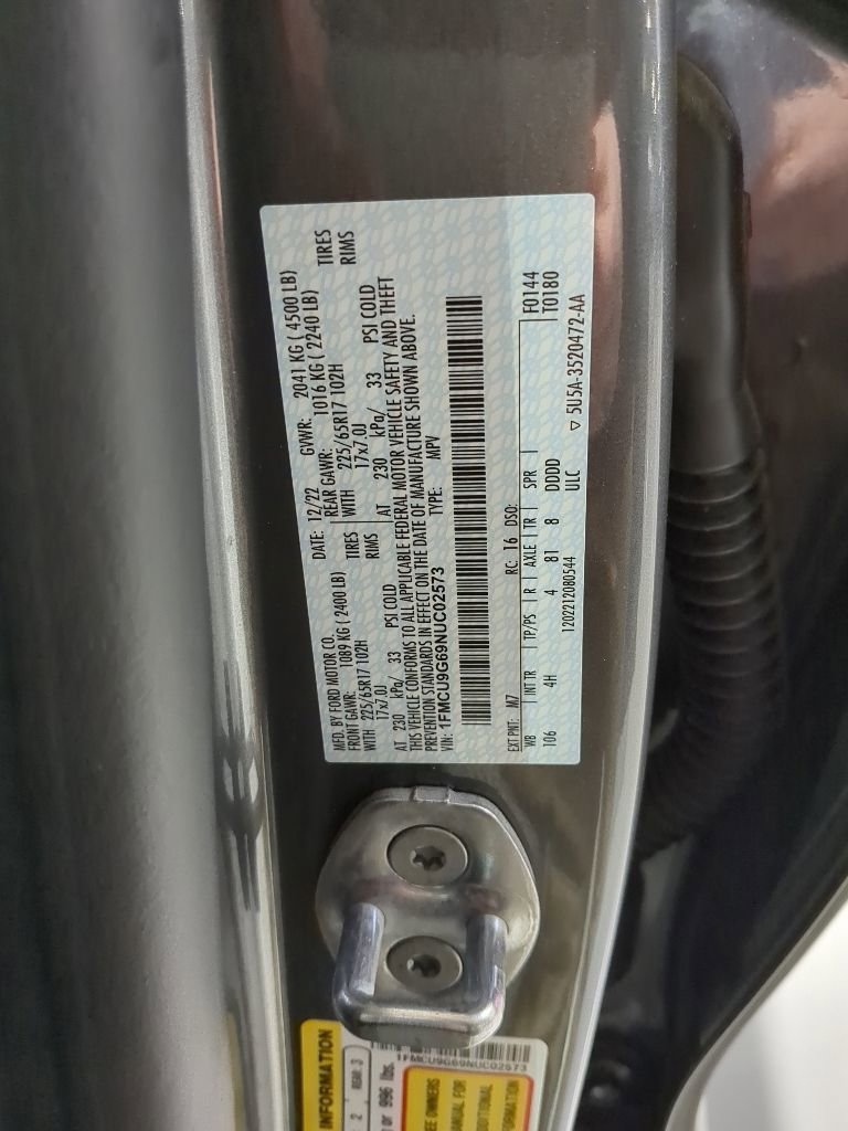 Used 2022 Ford Escape SE w/ Convenience Package AWD/4WD image 17