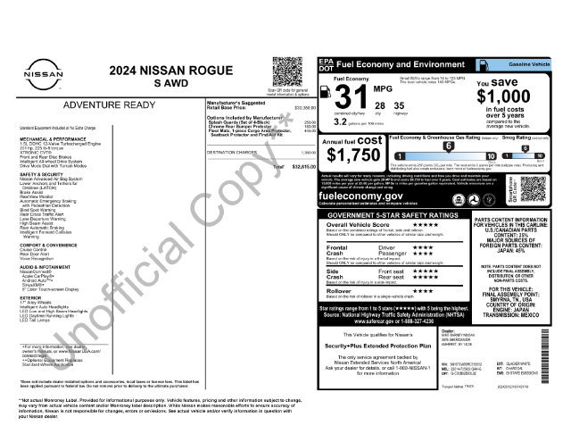 Used 2024 Nissan Rogue S AWD/4WD image 20
