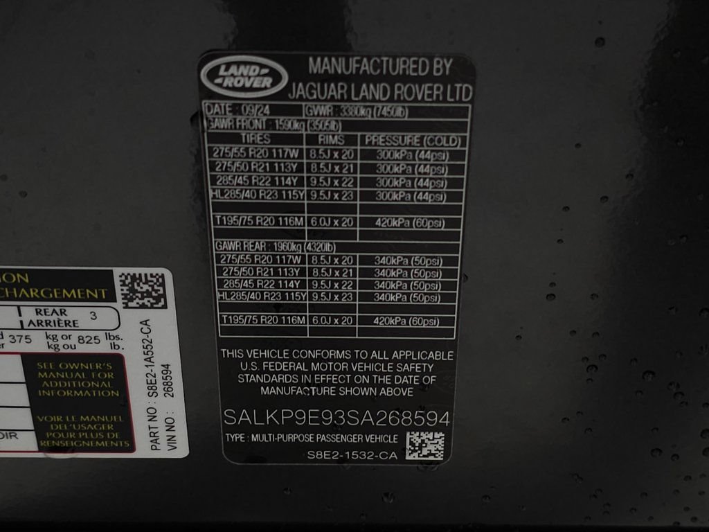Certified 2025 Land Rover Range Rover SE AWD/4WD image 44