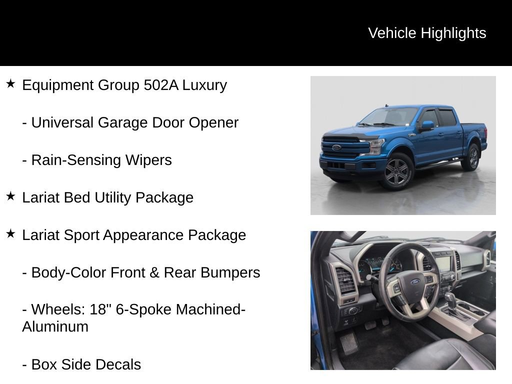 Used 2020 Ford F150 Lariat w/ Equipment Group 502A Luxury image 16