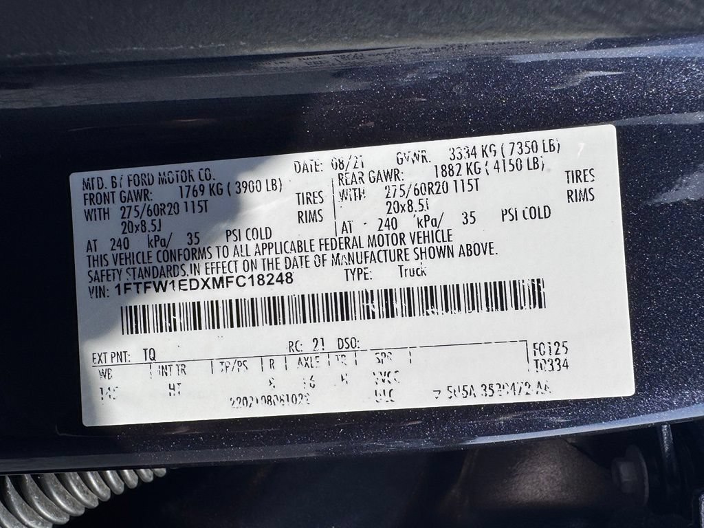 Used 2021 Ford F150 Lariat w/ Equipment Group 502A High AWD/4WD image 53