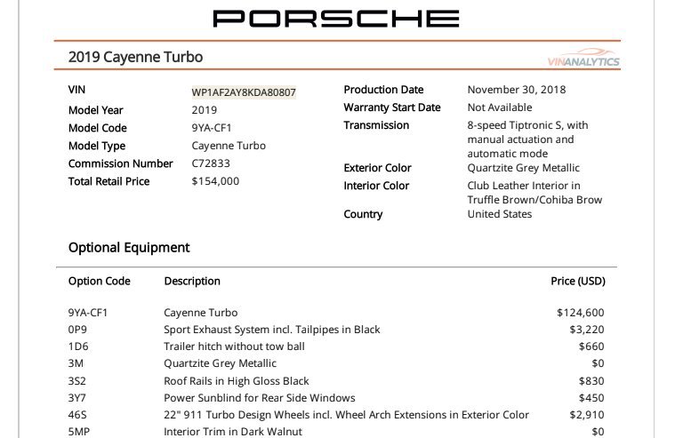 Used 2019 Porsche Cayenne Turbo AWD/4WD image 2